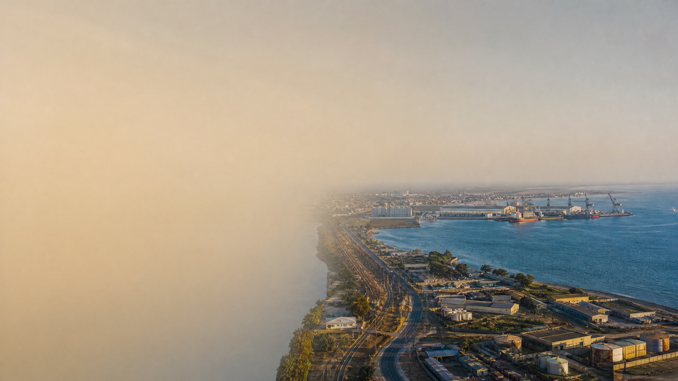 Port and industrial area, Mozambique